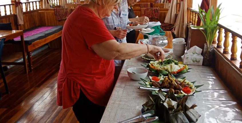 Desert buffet on board